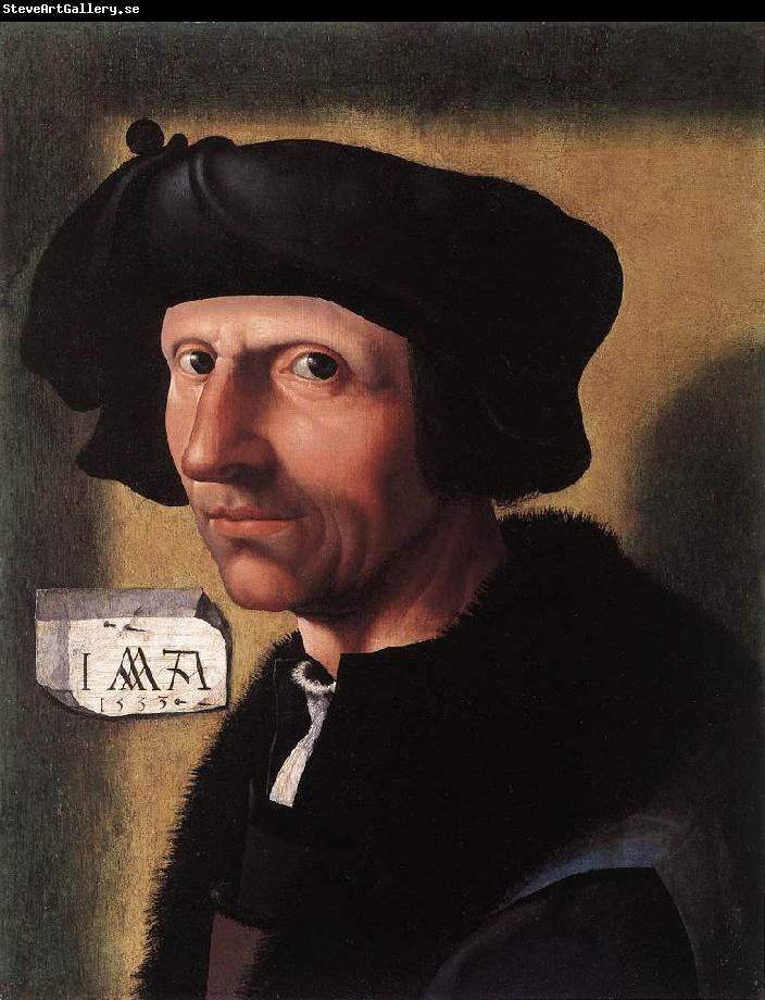 CORNELISZ VAN OOSTSANEN, Jacob Self-Portrait dfgd